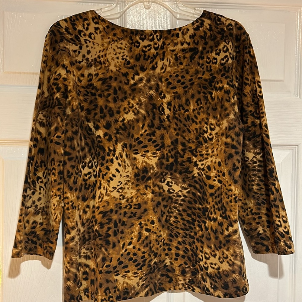 Ruby Rd. Animal Print Top - Picture 7 of 8